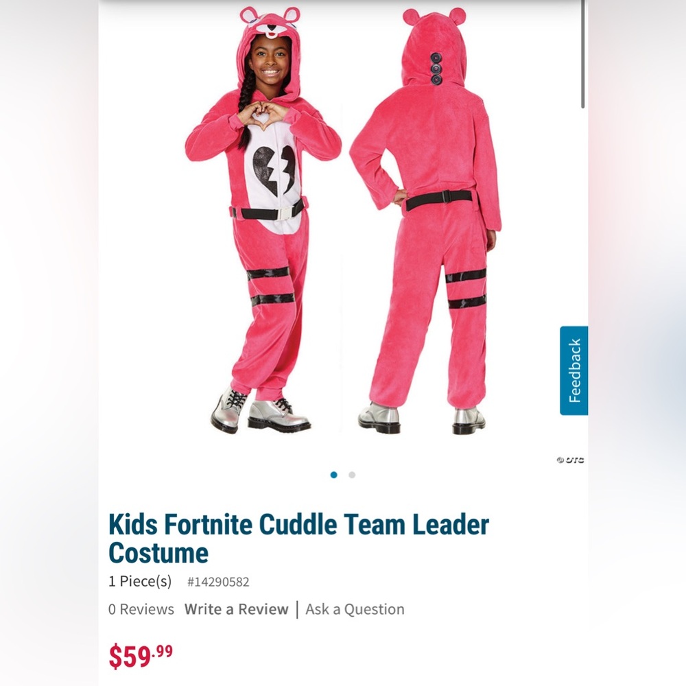 Fortnite Youth Cuddle Team Leader Costume by Spirit Halloween